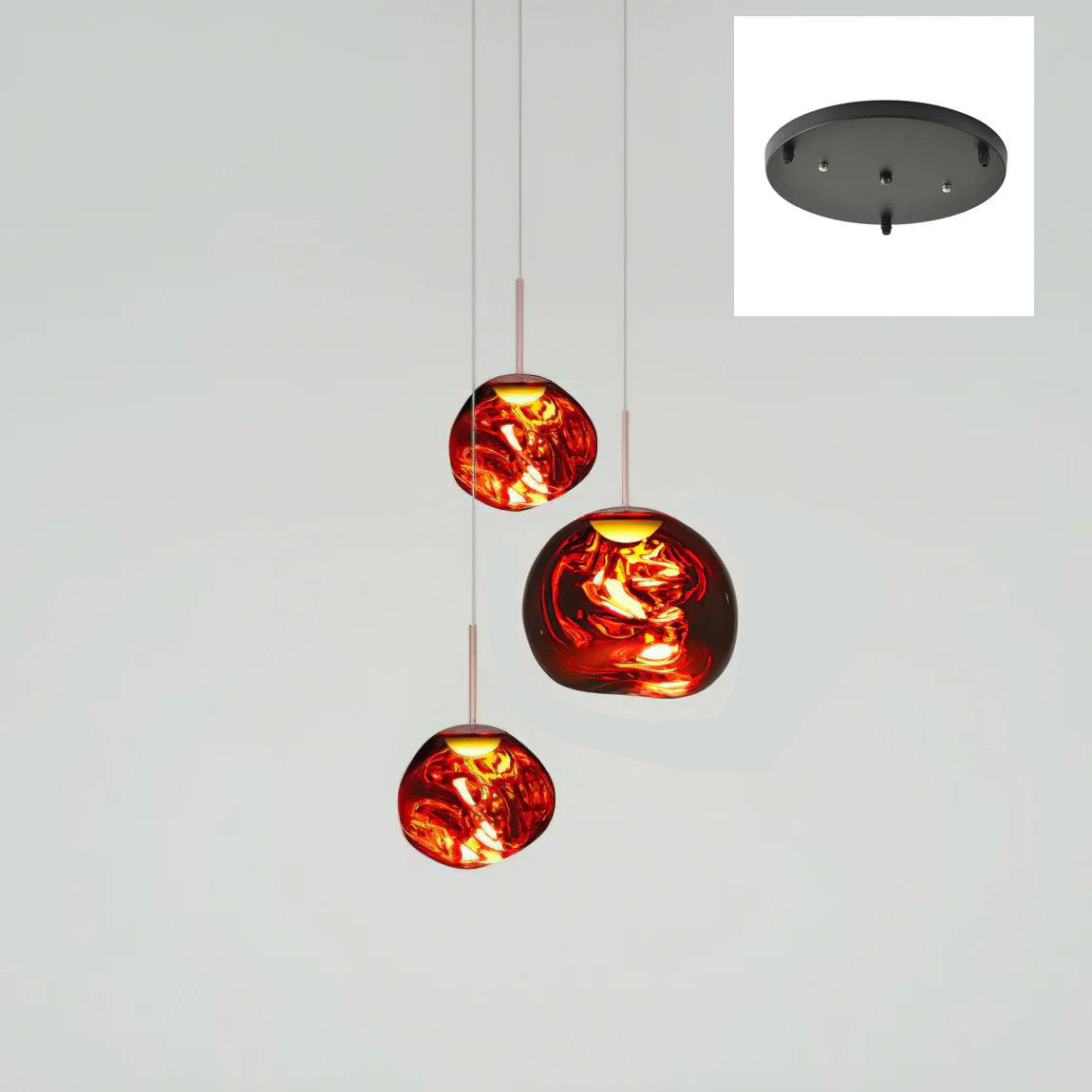 Multi Lava Round Pendant Lamp