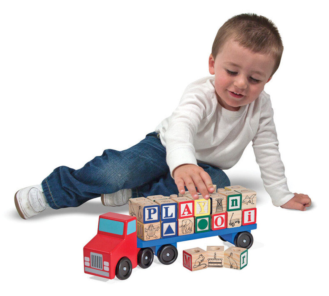 TOY ALPHABET TRUCK 30PC