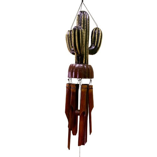 Cohasset Gifts and Garden Cactus Bamboo Wind Chime