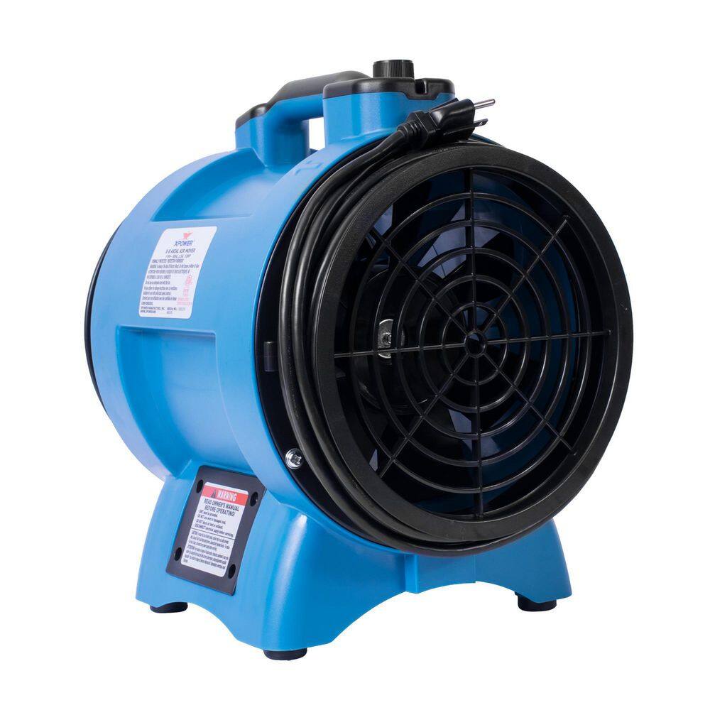 XPOWER 8 in. Variable Speed Industrial Confined Space Fan X-8