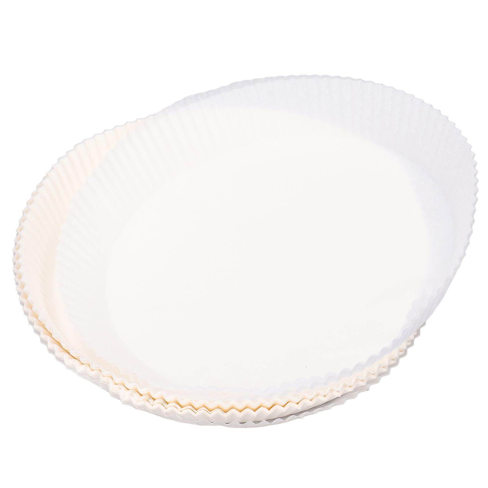 100pcs Disposable Oven Round Paper Liners Oil Resistance Fryer Blotting Paper For Home Kitchen