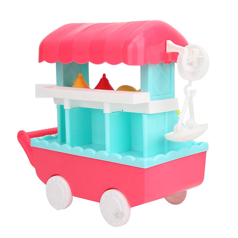 Children Mini Trolley Plastic Music And Light Trolley Toy Kit For Children Above 3fruit Trolley