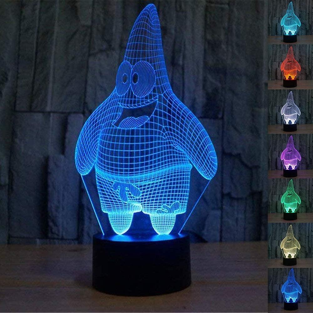 3d Optical Illusion Friends Sensor Night Light With Smart Touch and Remote 7 Colors Change Dimmable Function Atmosphere Lamp For Kids Friends Birthdays