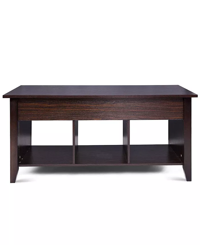 Costway Lift Top Coffee Table w  Hidden Compartment Storage Shelf Living Room Furniture