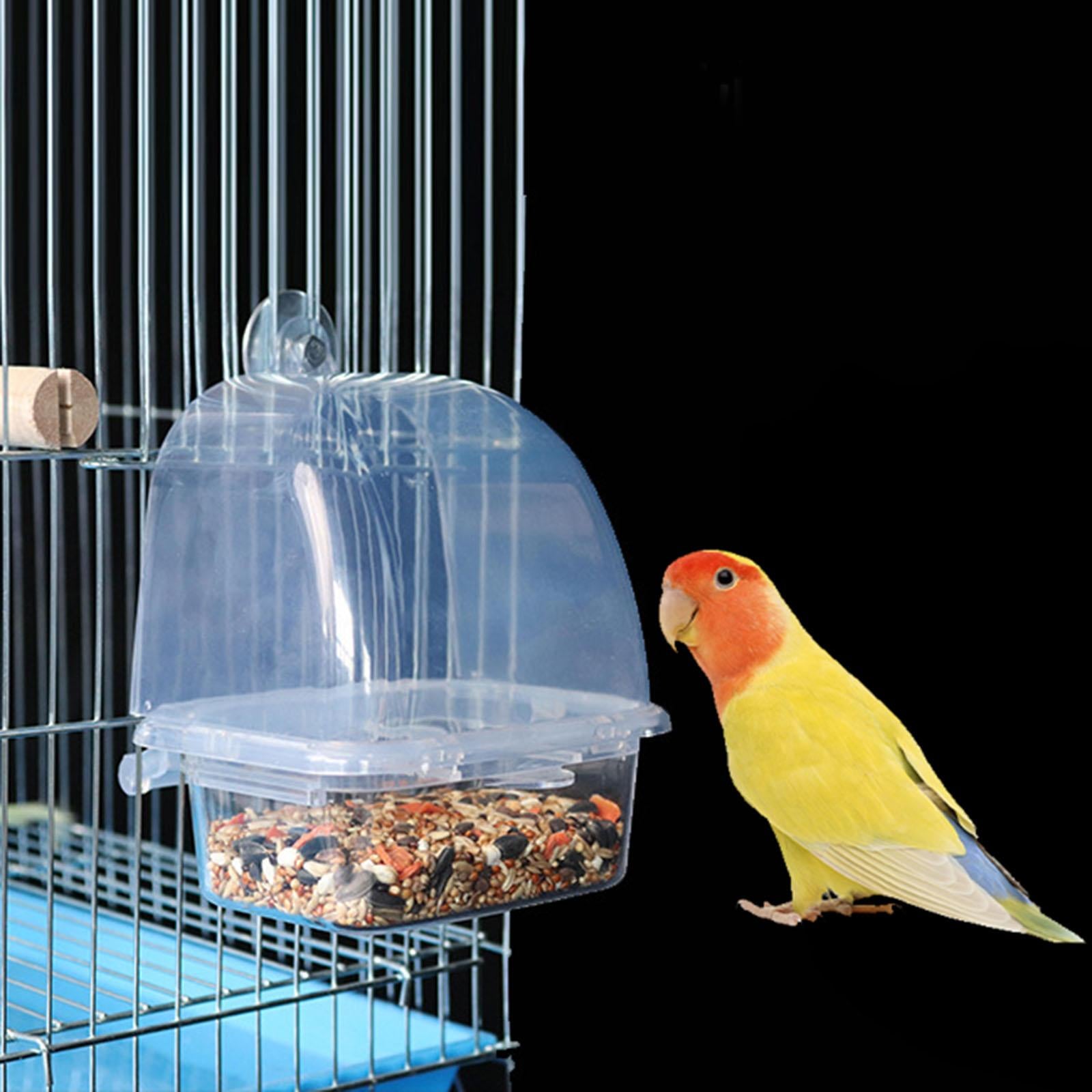 Bird Feeder Cage Hanging Feeder for Parakeet Small to Medium Birds