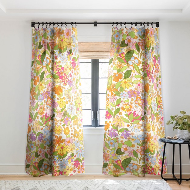 Alja Horvat Nostalgia In The Garden Single Panel Sheer Window Curtain Society6