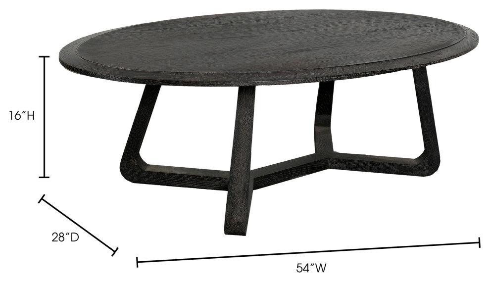 Nathan Coffee Table  Black   Transitional   Coffee Tables   by HedgeApple  Houzz