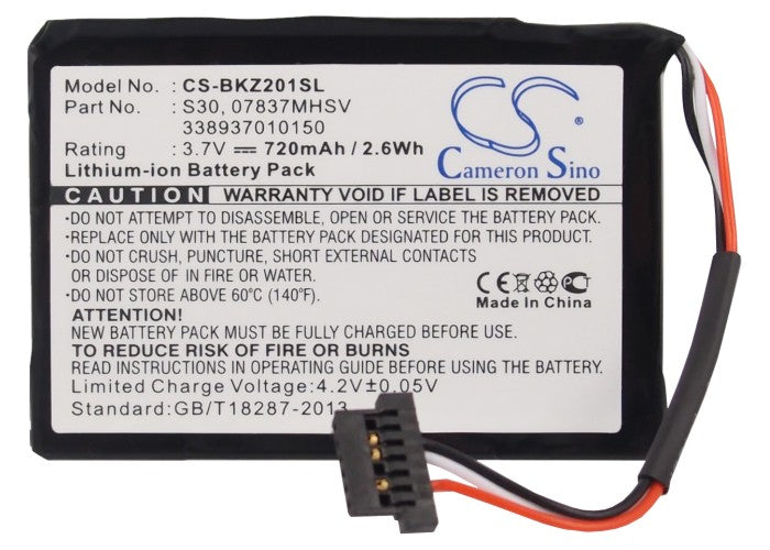 Becker Ready 50 Traffic Assist Pro Z250 Ferrar Tra Replacement Battery BatteryClerkcom GPS