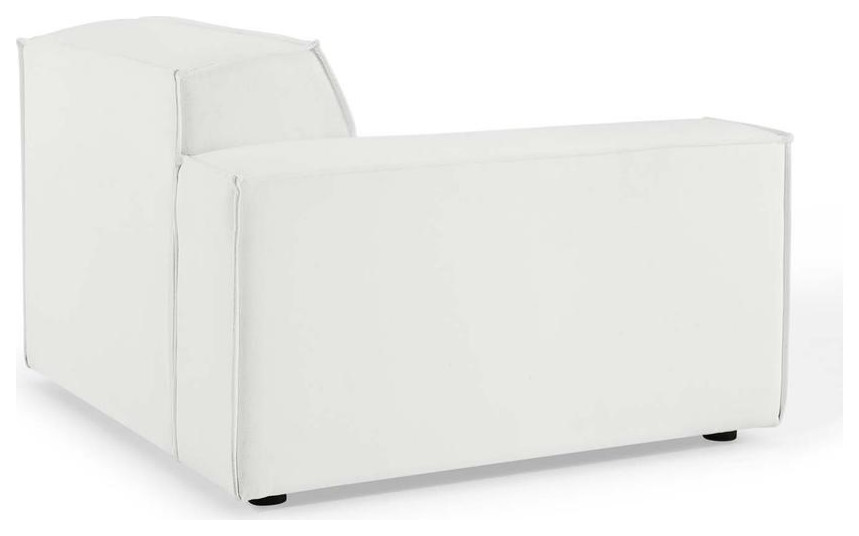 Restore Left Arm Sectional Sofa Chair   White EEI 3869 WHI   Transitional   Side Tables And End Tables   by BisonOffice  Houzz