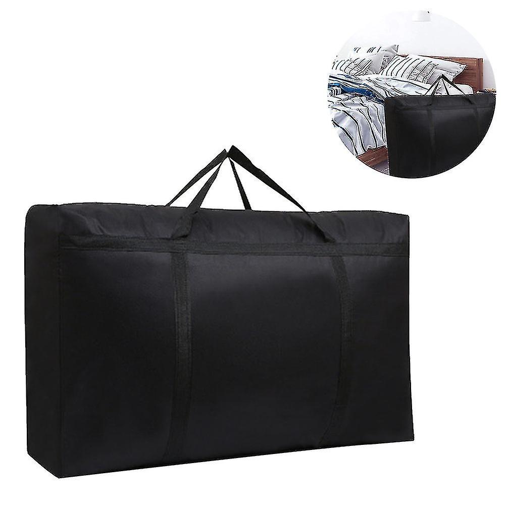 150l Large Zipper Comforter Storage Bags， Folding Clothes Storage Bag With