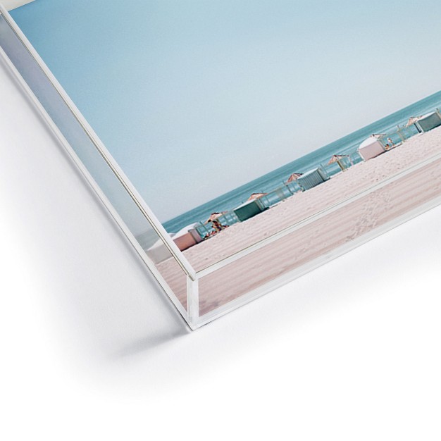 Hello Twiggs Beach Huts Acrylic Tray Deny Designs