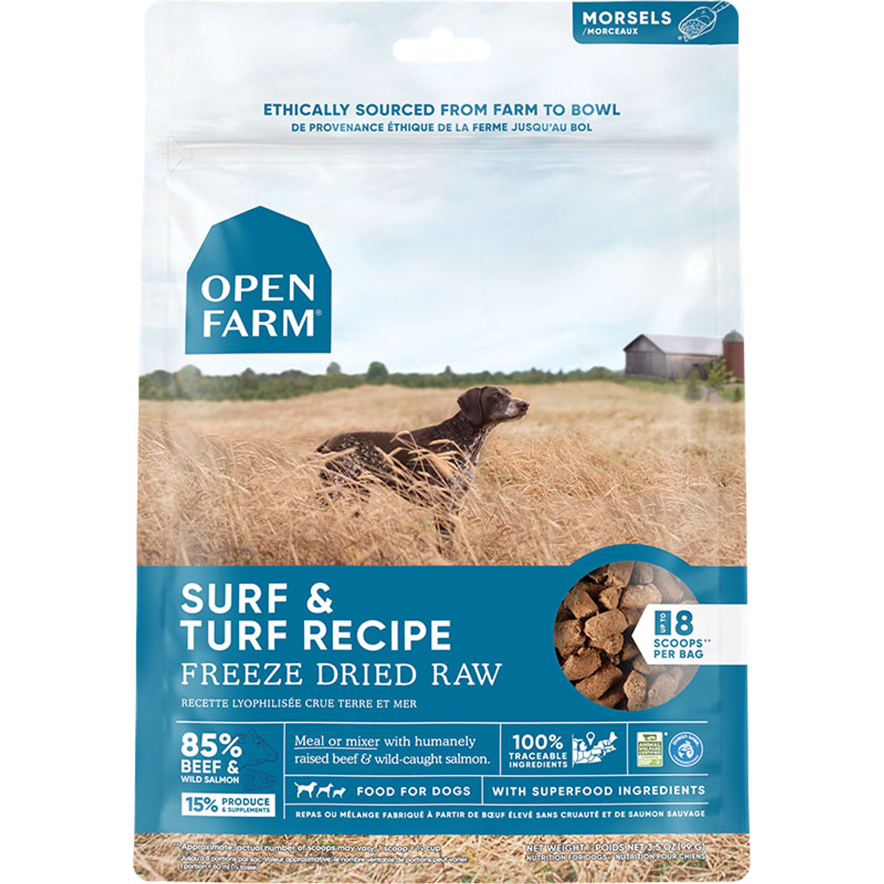 Open Farm Surf and Turf Freeze Dried Raw Dog Food