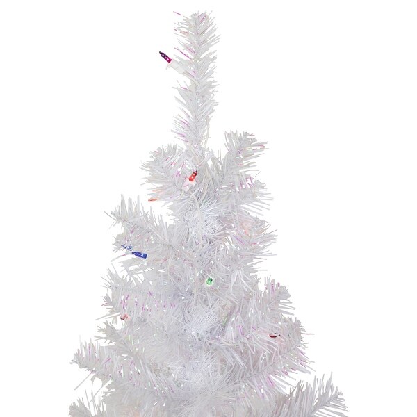 4' Prelit Rockport White Pine Artificial Christmas Tree