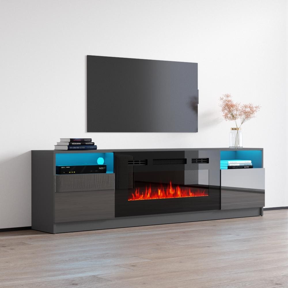 Strick   Bolton Amsden Electric Fireplace TV Stand