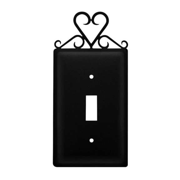 Village Wrought Iron ES 51 Heart   Single Switch C...