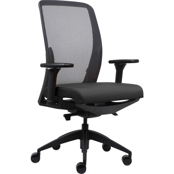 Lorell Executive Mesh Back/Fabric Seat Task Chair ...