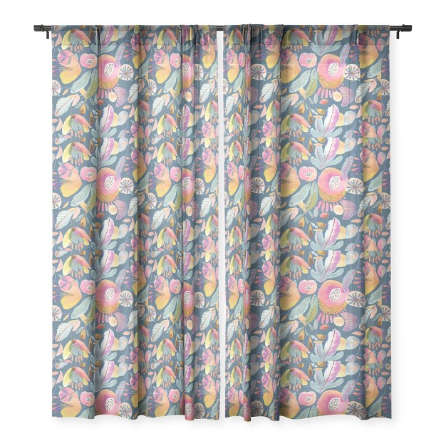 Cayenablanca Color Magic Single Panel Sheer Window Curtain Society6