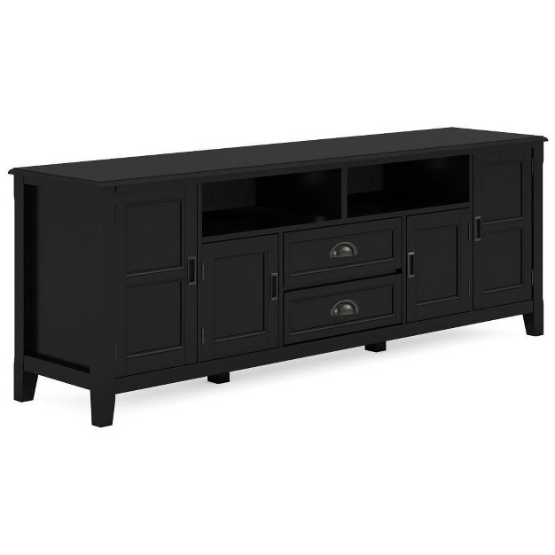 Portland Tv Stand For Tvs Up To 80 quot Black Wyndenhall