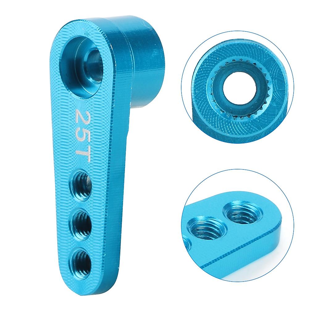 Aluminum Alloy Rc Steering Servo Half Arm Horn 28.5mm 25t For Hsp 1/10 Truck (blue)