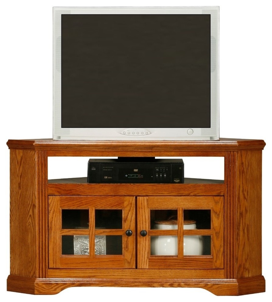 Eagle Furniture Oak Ridge 40 quotCorner TV Cart   Transitional   Entertainment Centers And Tv Stands   by Eagle Furniture  Houzz