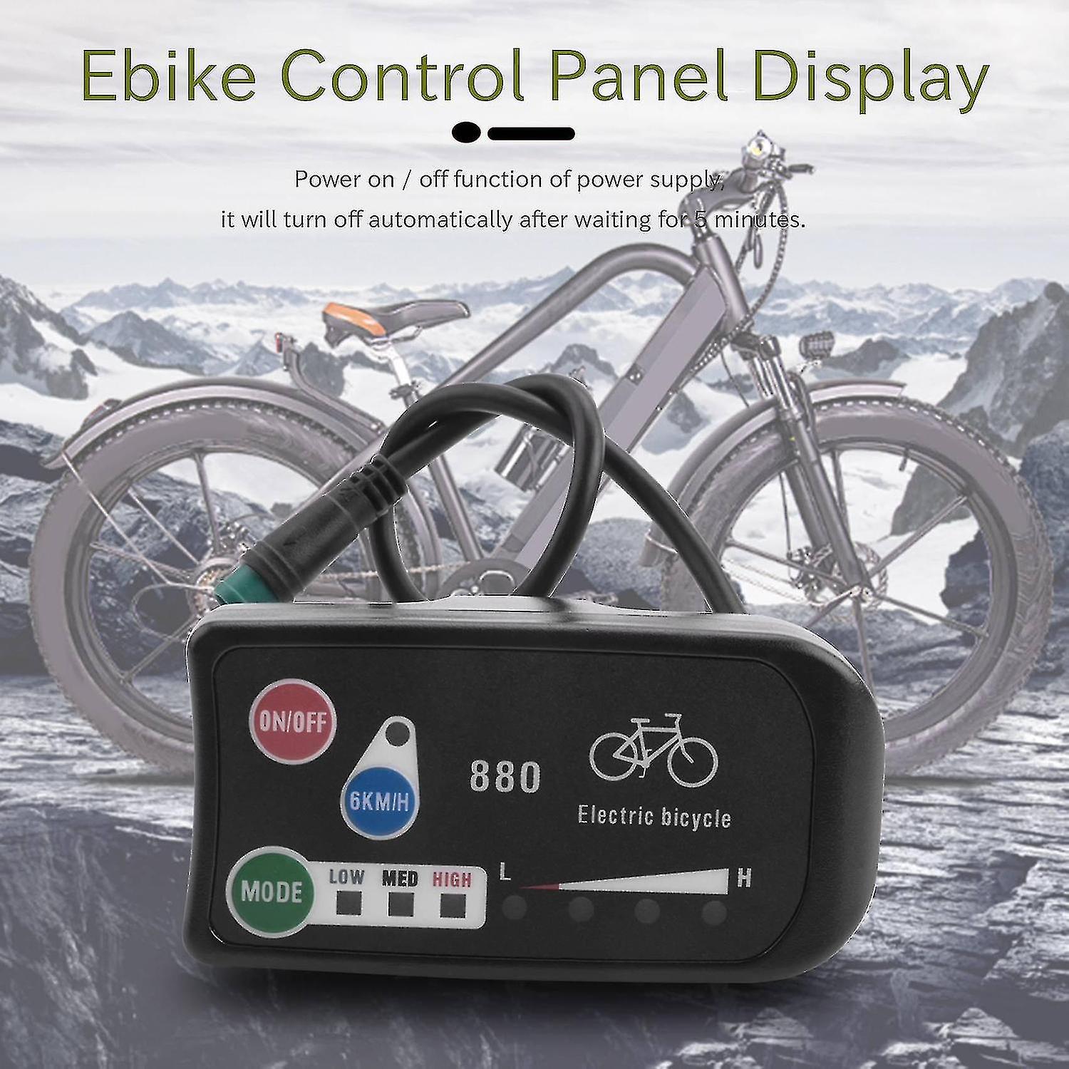 Electric Bicycle Display 36v 48v Ebike Ligent Control Panel Lcd Display Led880 Waterproof Controlle