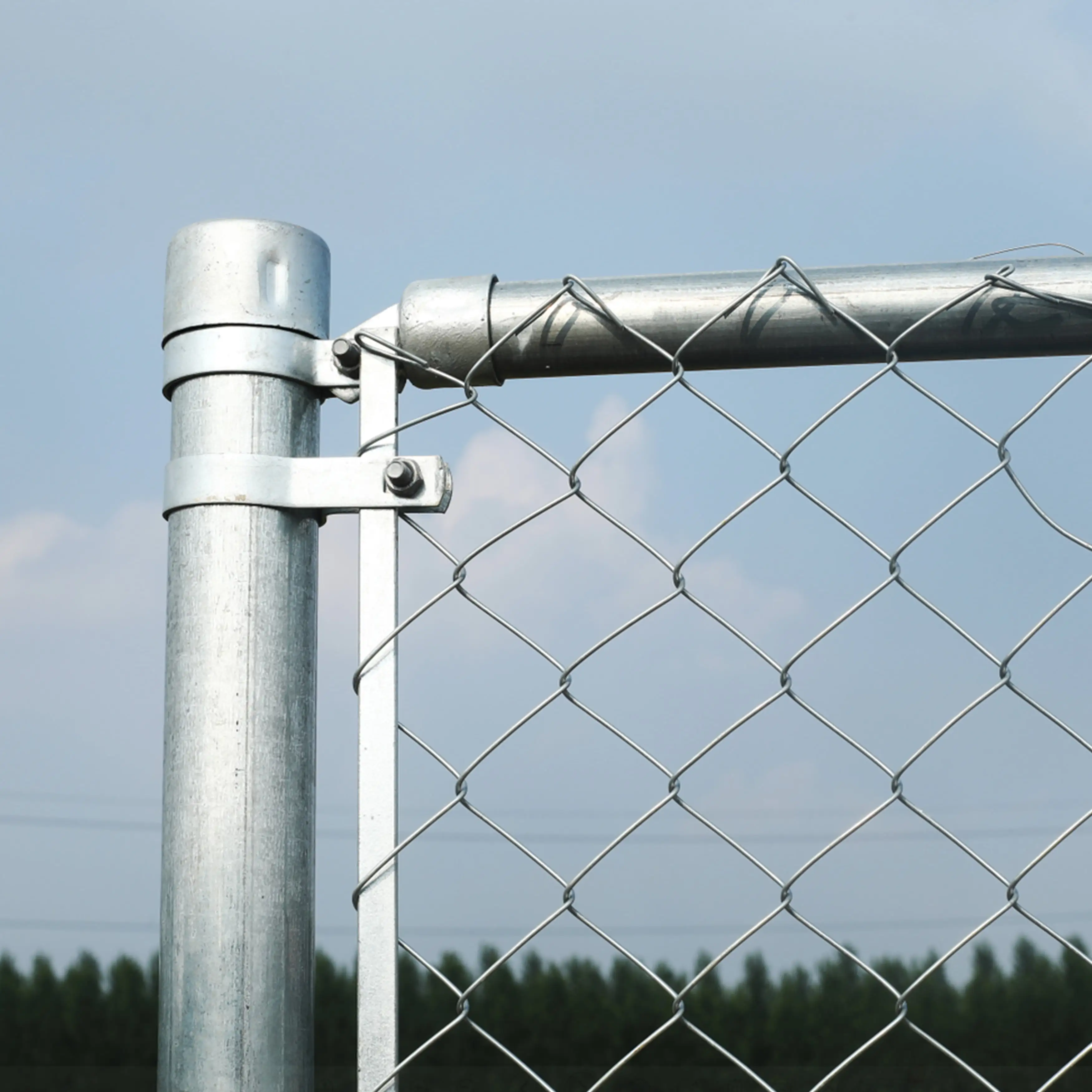 6X50 Galvanized Steel 6 x 50 ft. Chain Link Fence Complete Kit