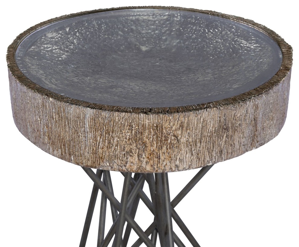 Doheny Accent Table I   Industrial   Side Tables And End Tables   by Innova Luxury Group  Houzz