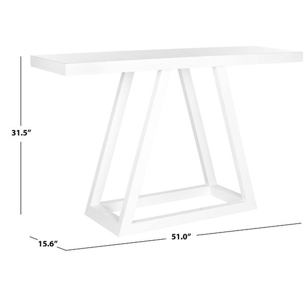 Safavieh Sutton White Lacquer Console - 51