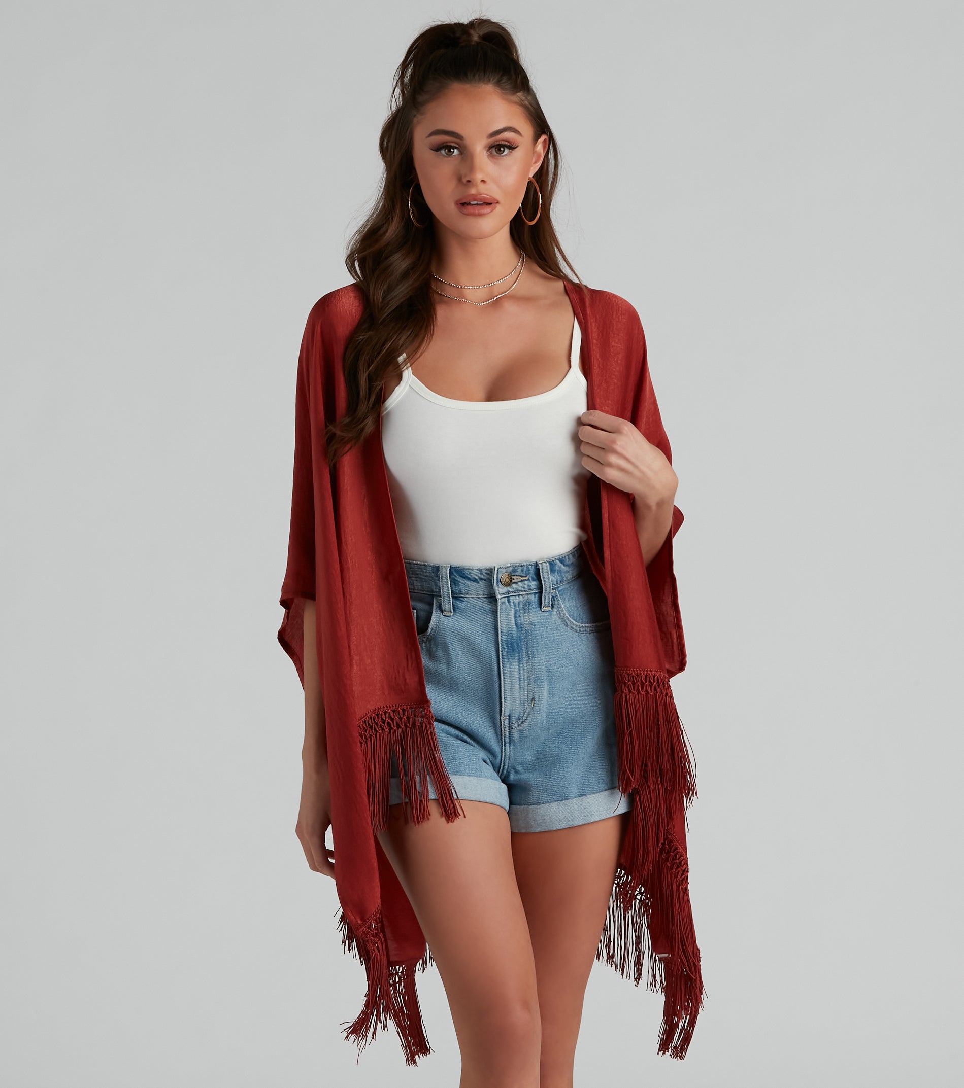 Carefree Vibes Chic Satin Kimono