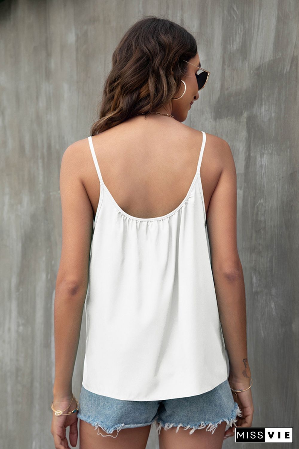 Solid Color Slip Vest Tank Top Wholesale