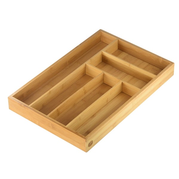 YBM HOME Bamboo Cutlery and Knives Tool Tray