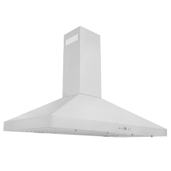 ZLINE Convertible Vent Wall Mount Range Hood in Stainless Steel.