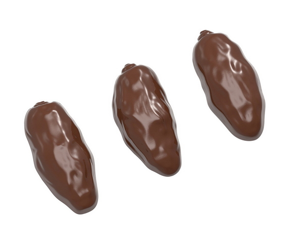 Chocolate World CW1621 Chocolate mould dates 3 fig...