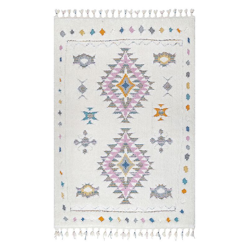 nuLOOM Jocelyn Carved Tribal Shag Rug