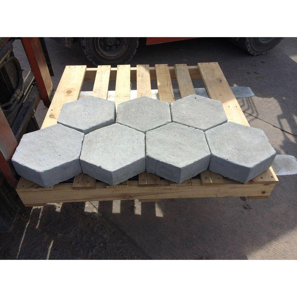 10.25 in. x 10.25 in. Hexagonal Concrete Pavers I (Pallet of 112) TBHEX10.25