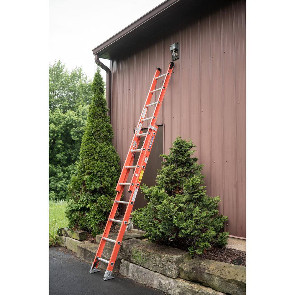 Werner 32 ft. Fiberglass Extension Ladder with 300 lbs. Load Capacity Type IA Duty Rating D6232-2