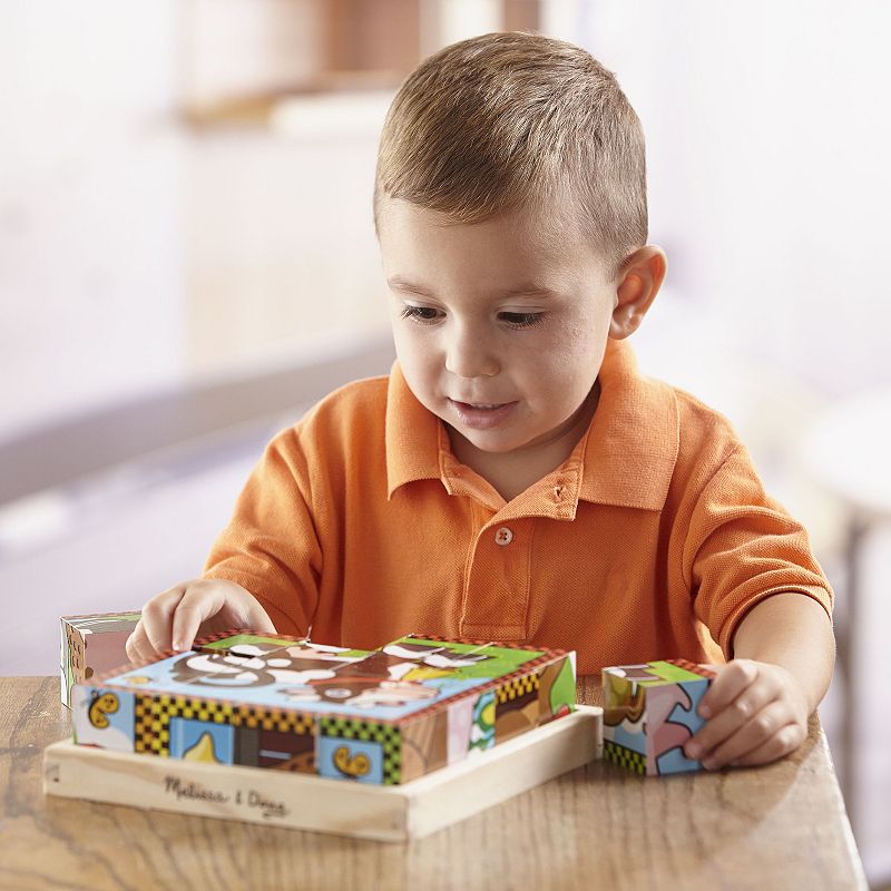 Melissa and Doug Farm Wood Cube Puzzle