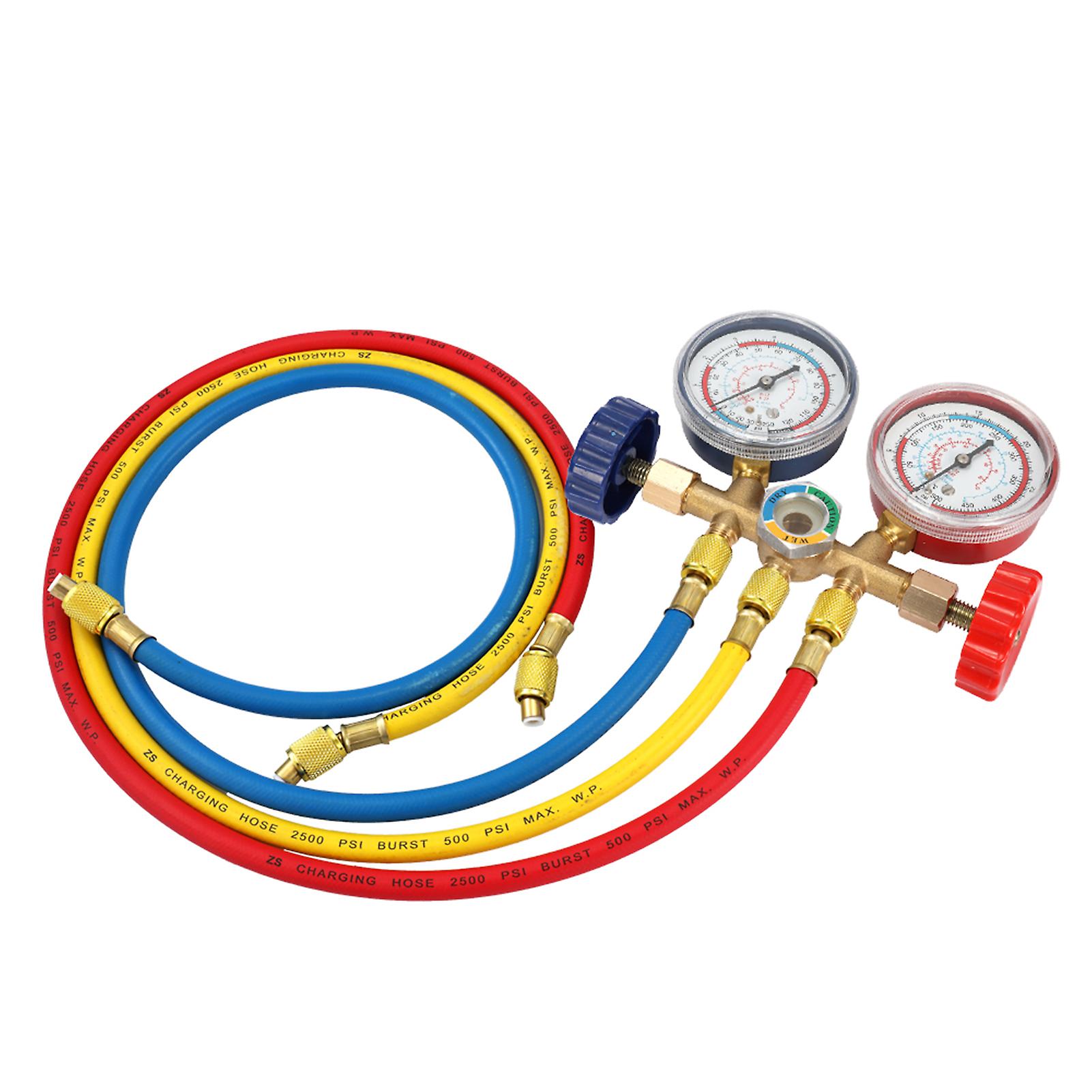 Manifold Gauge，3 Pcs Hose， Hook