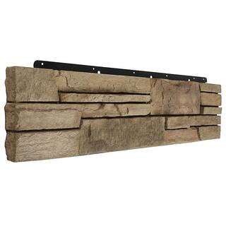 Boral 8 in. x 36 in. Versetta Stone Corner Ledgestone Terra Rosa Siding (6-Bundles Per Case) 4210586