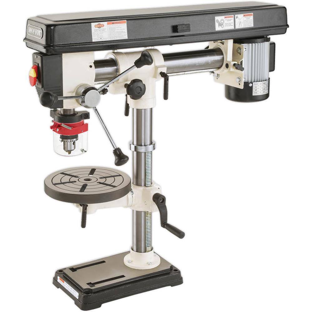 Shop Fox 12 HP 34 in. Bench-Top Radial Drill Press W1669