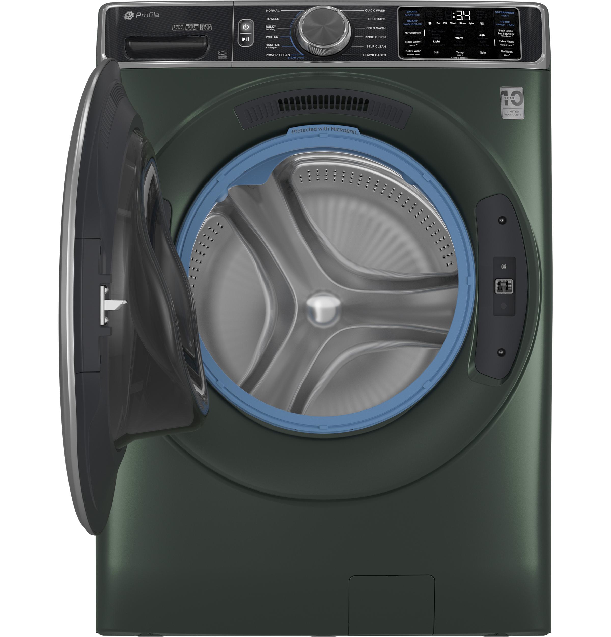 Ge Appliances PFW955SPWGN Ge Profile™ 5.5 Cu. Ft. Capacity Smart Front Load Energy Star® Steam Washer With Ultrafresh Vent System+ And Smart Wash & Smart Rinse