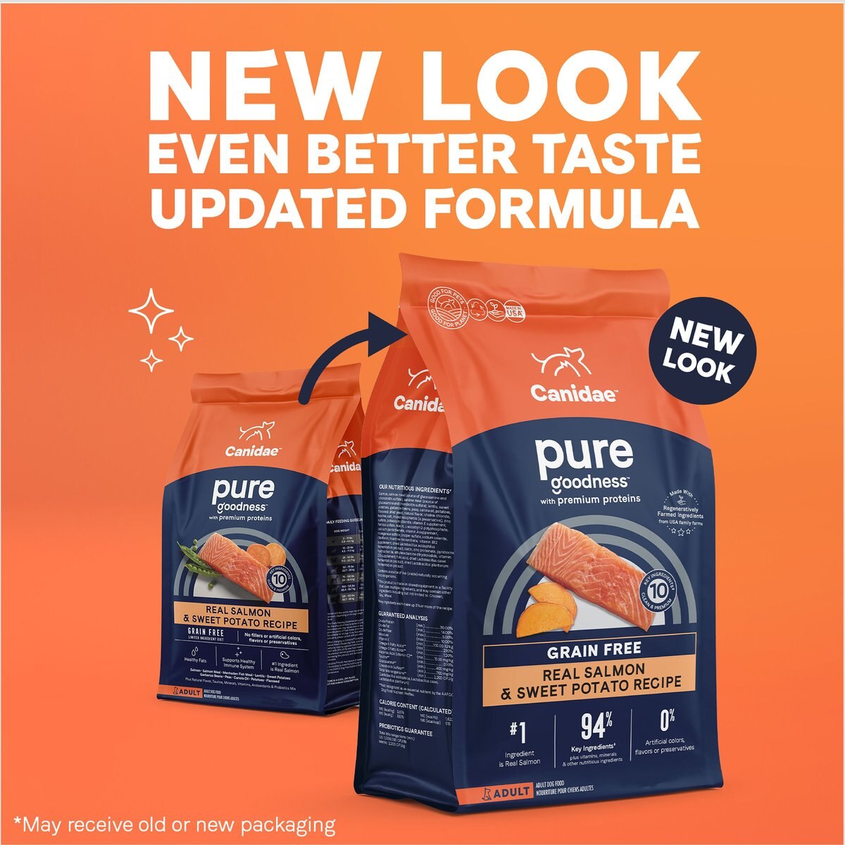 CANIDAE Pure Goodness Real Salmon and Sweet Potato Recipe Adult Dry Dog Food