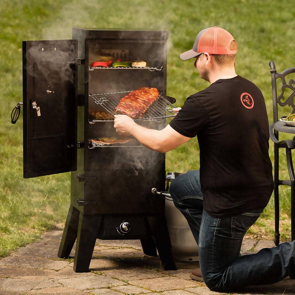 Cuisinart Vertical 36 in Propane Gas Smoker in Black