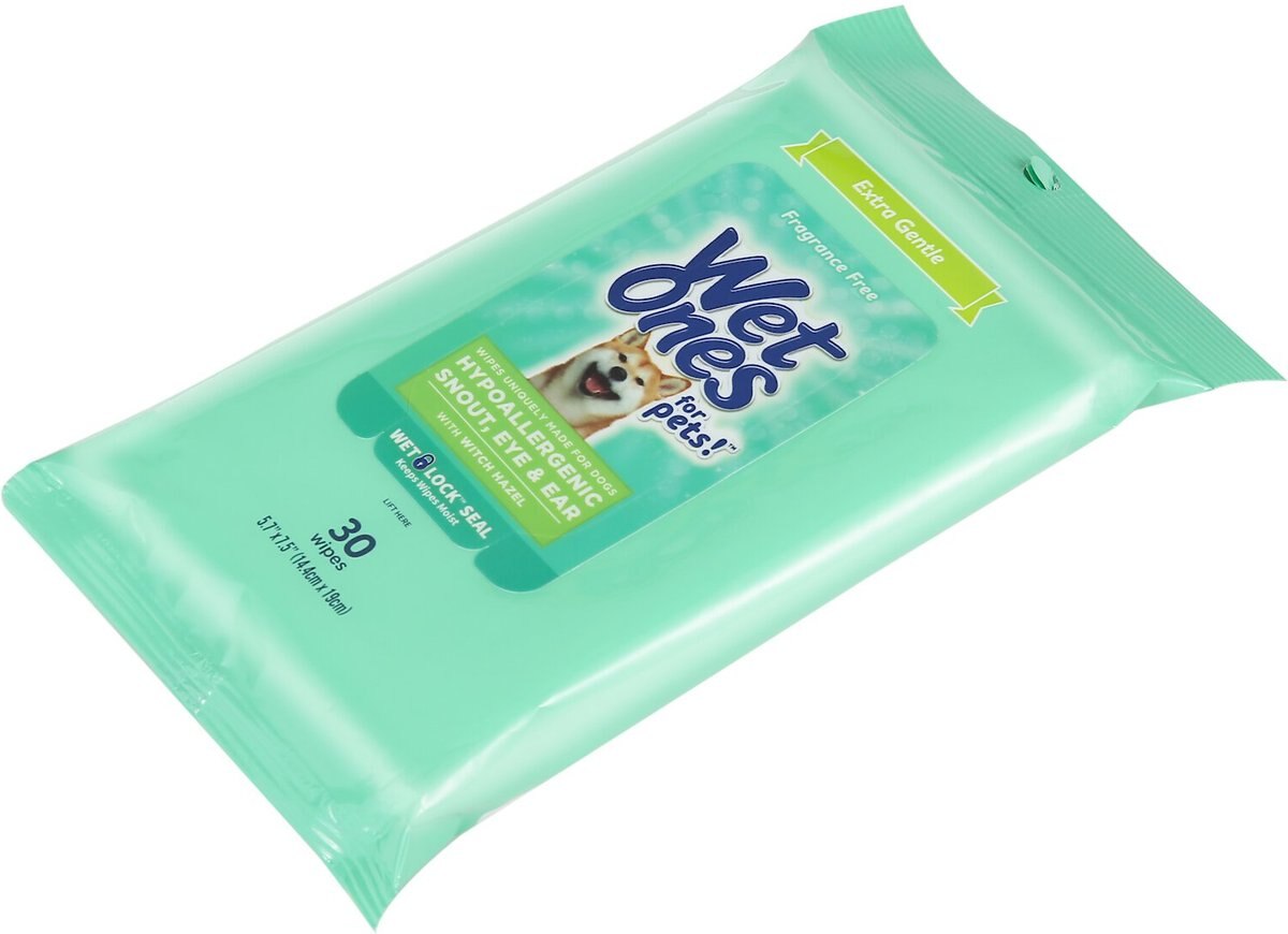 Wet Ones Face Dog Wipes， 30 count