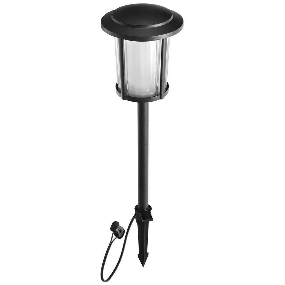 Hampton Bay Dothan Low Voltage Matte Black LED Path Light 99195