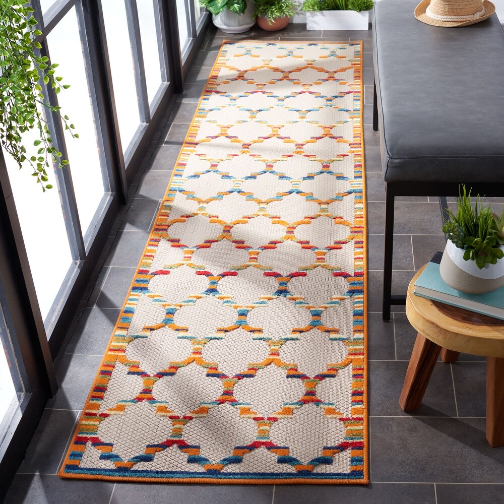 SAFAVIEH Cabana Nilgun Indoor/ Outdoor Waterproof Patio Trellis Rug