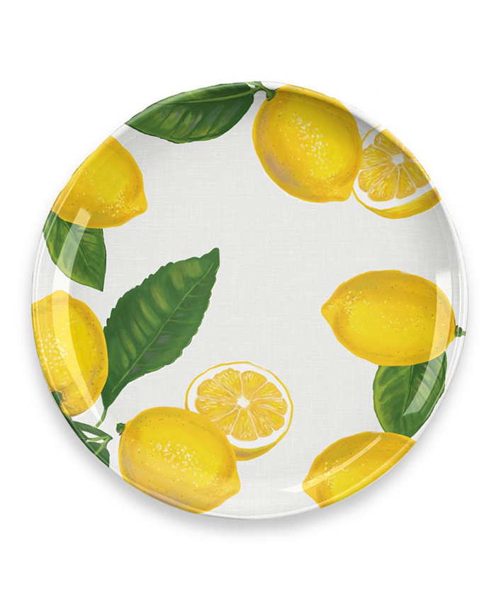 TarHong Lemon Fresh Dinner Plate 10.5MelamineSet Of 6