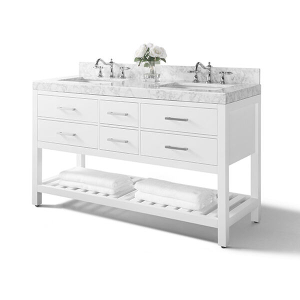 Elizabeth White 60-Inch Vanity Console