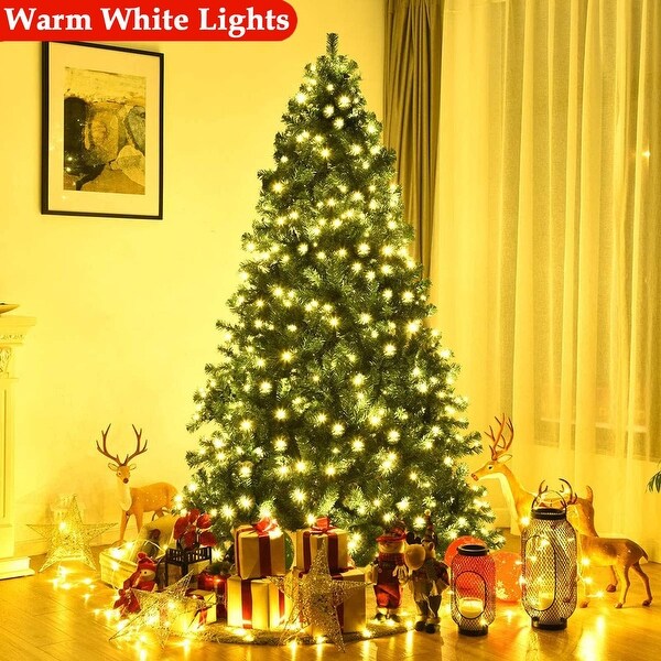 PreLit Artificial 7.5ft Christmas Tree with 450 Clear Incandescent Mini Lights