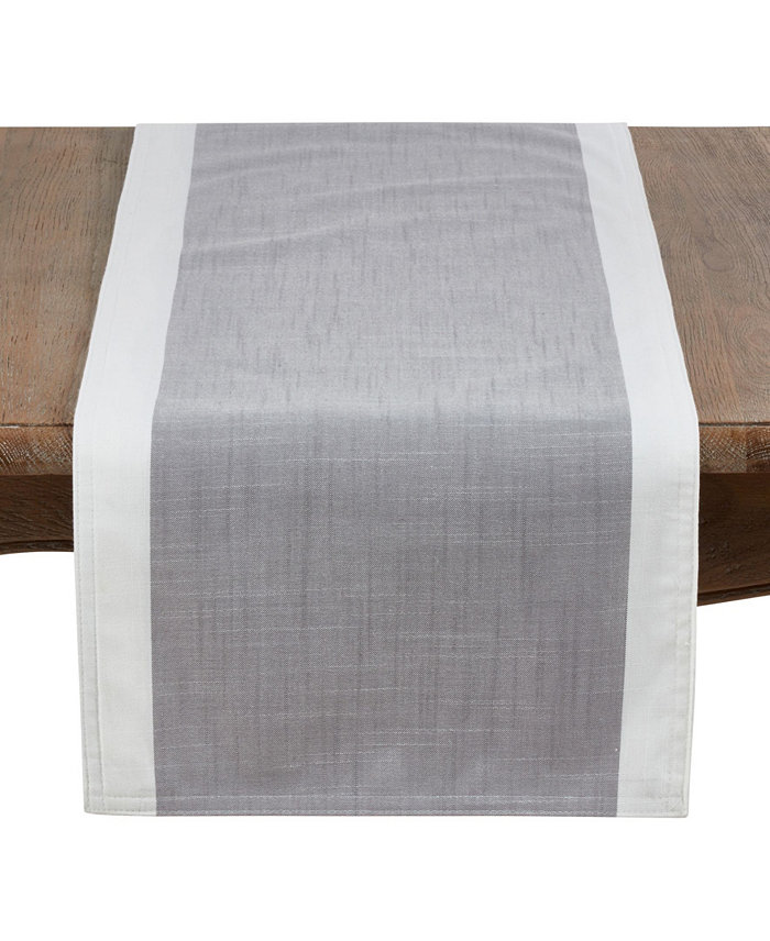 Saro Lifestyle Table Runner With Banded Border